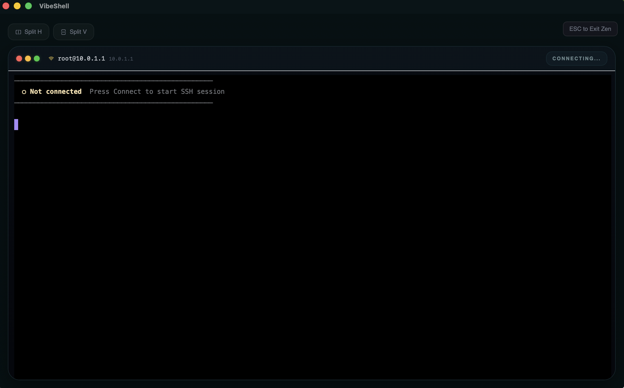 SSH terminal screenshot